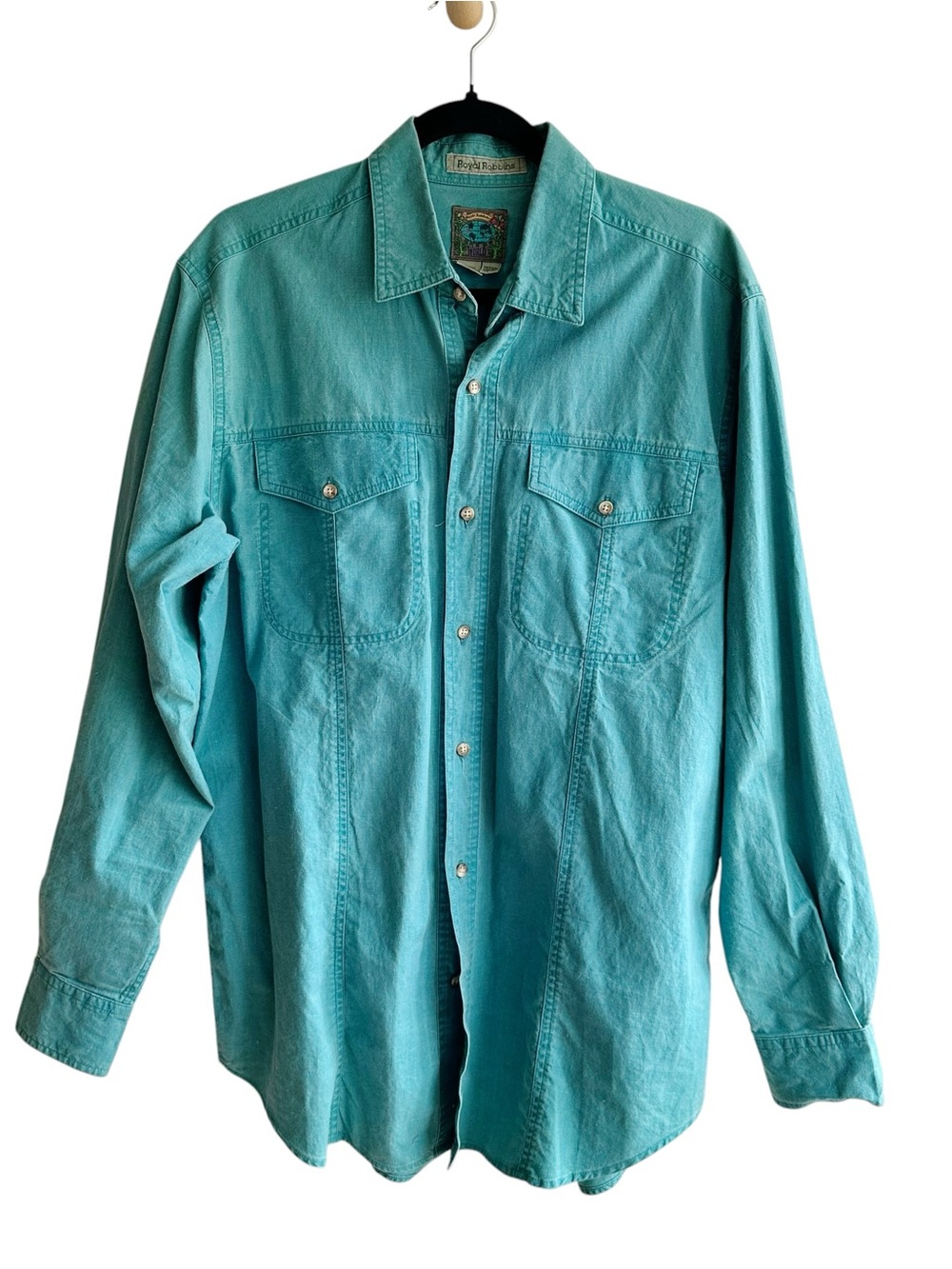 Royal Robbins Vintage Canvas Cotton Long Sleeve Button Up Trail Shirt